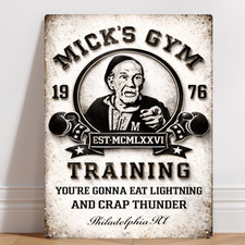 Rocky Mick’s Gym Metal Sign